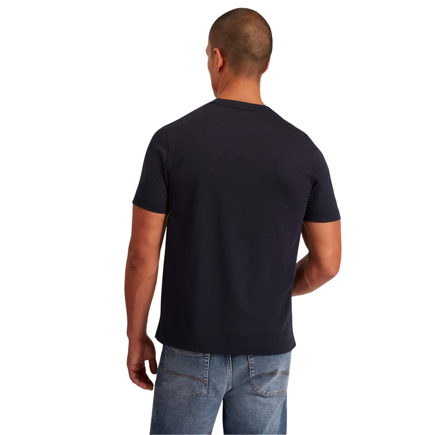 Navy - Back - Ted Baker Mens Box Art Crew Neck Regular T-Shirt