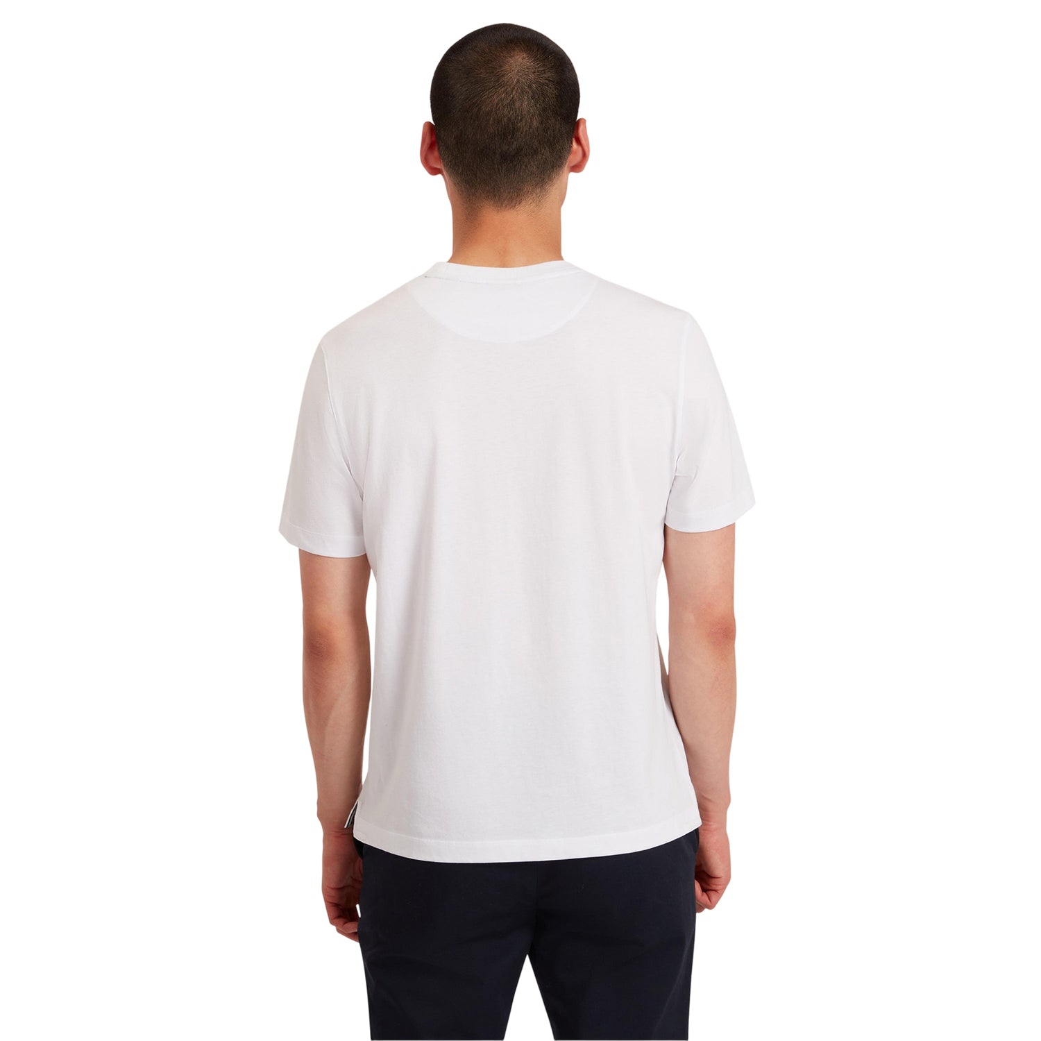 White - Back - Ted Baker Mens Box Art Crew Neck Regular T-Shirt