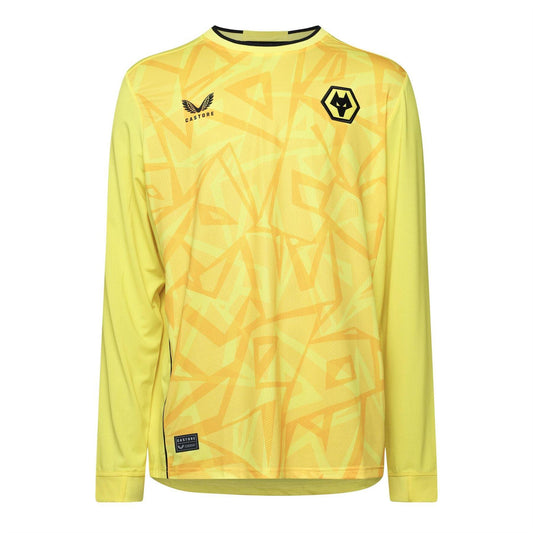 Blazing Yellow - Front - Castore Unisex Adult Wolves Goalkeeper Jersey