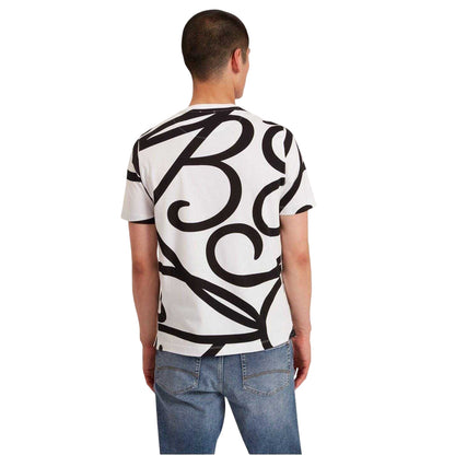 White - Back - Ted Baker Mens Script Crew Neck T-Shirt