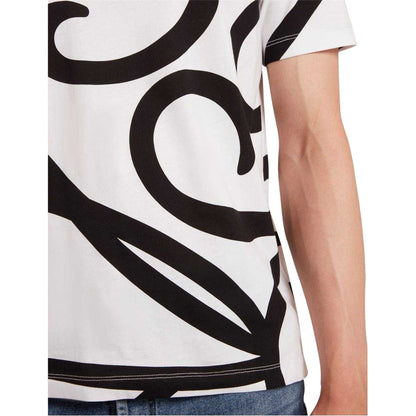 White - Side - Ted Baker Mens Script Crew Neck T-Shirt