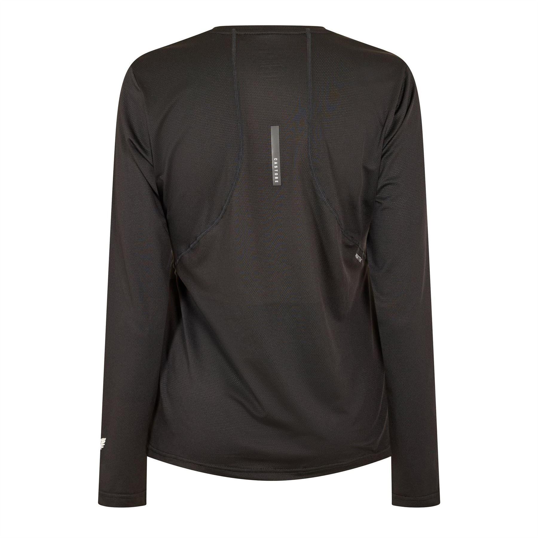 Black Caviar - Back - Castore Womens-Ladies Plain Long-Sleeved T-Shirt