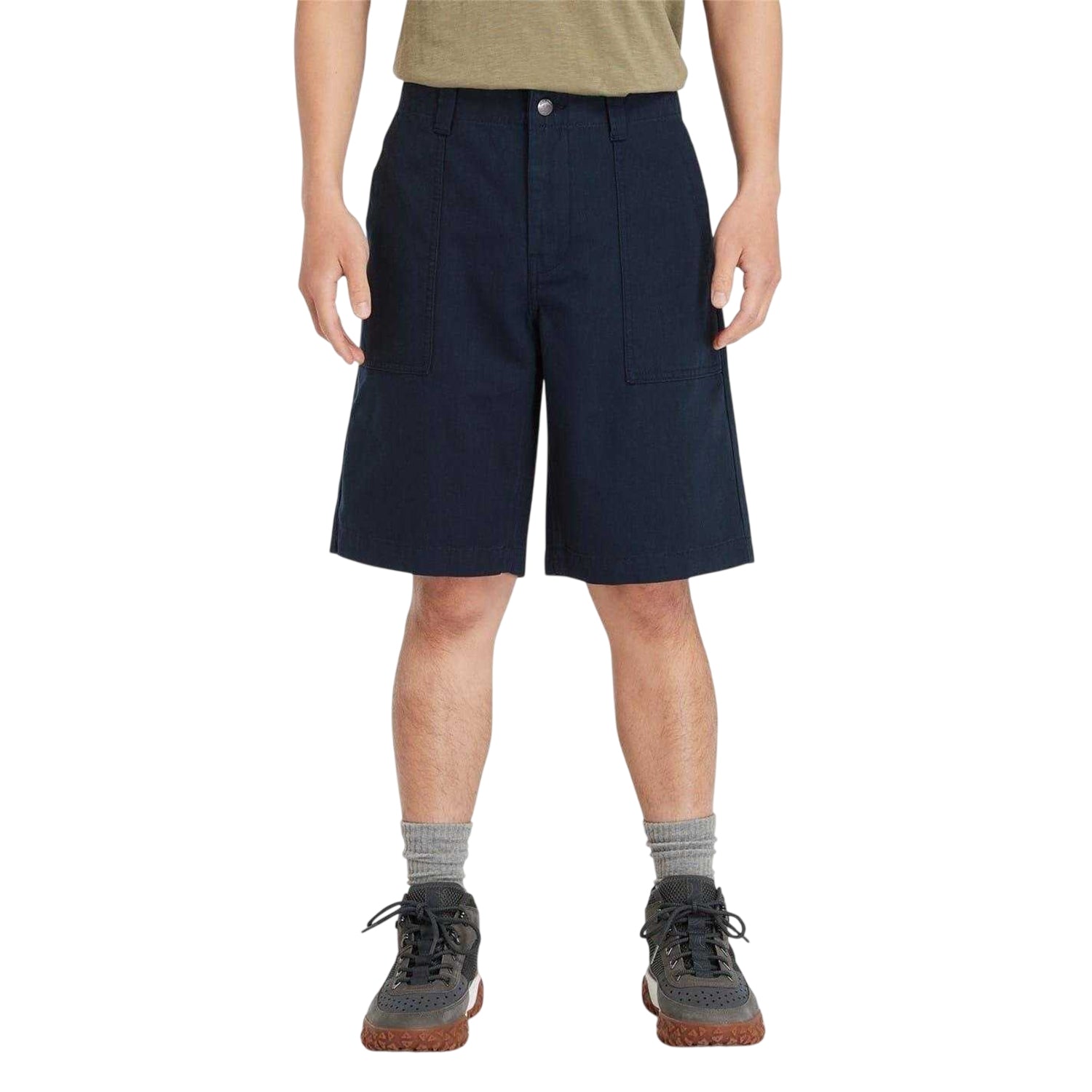Dark Sapphire - Back - Timberland Mens Canvas Cargo Shorts