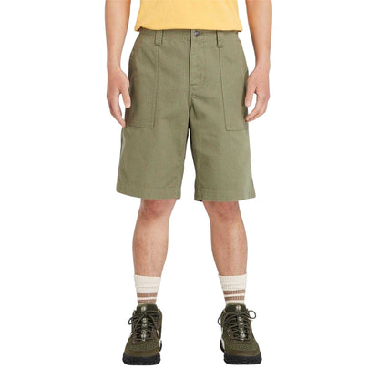 Earth - Back - Timberland Mens Canvas Cargo Shorts