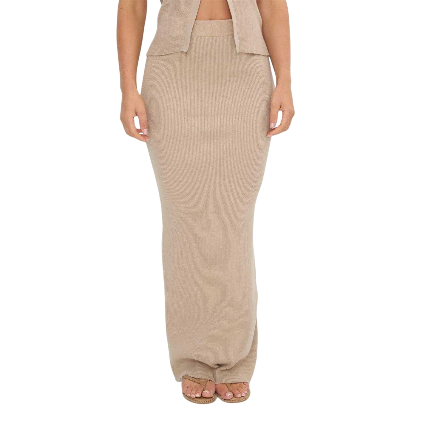 Stone - Side - I Saw It First Womens-Ladies Bodycon Co-ord Set