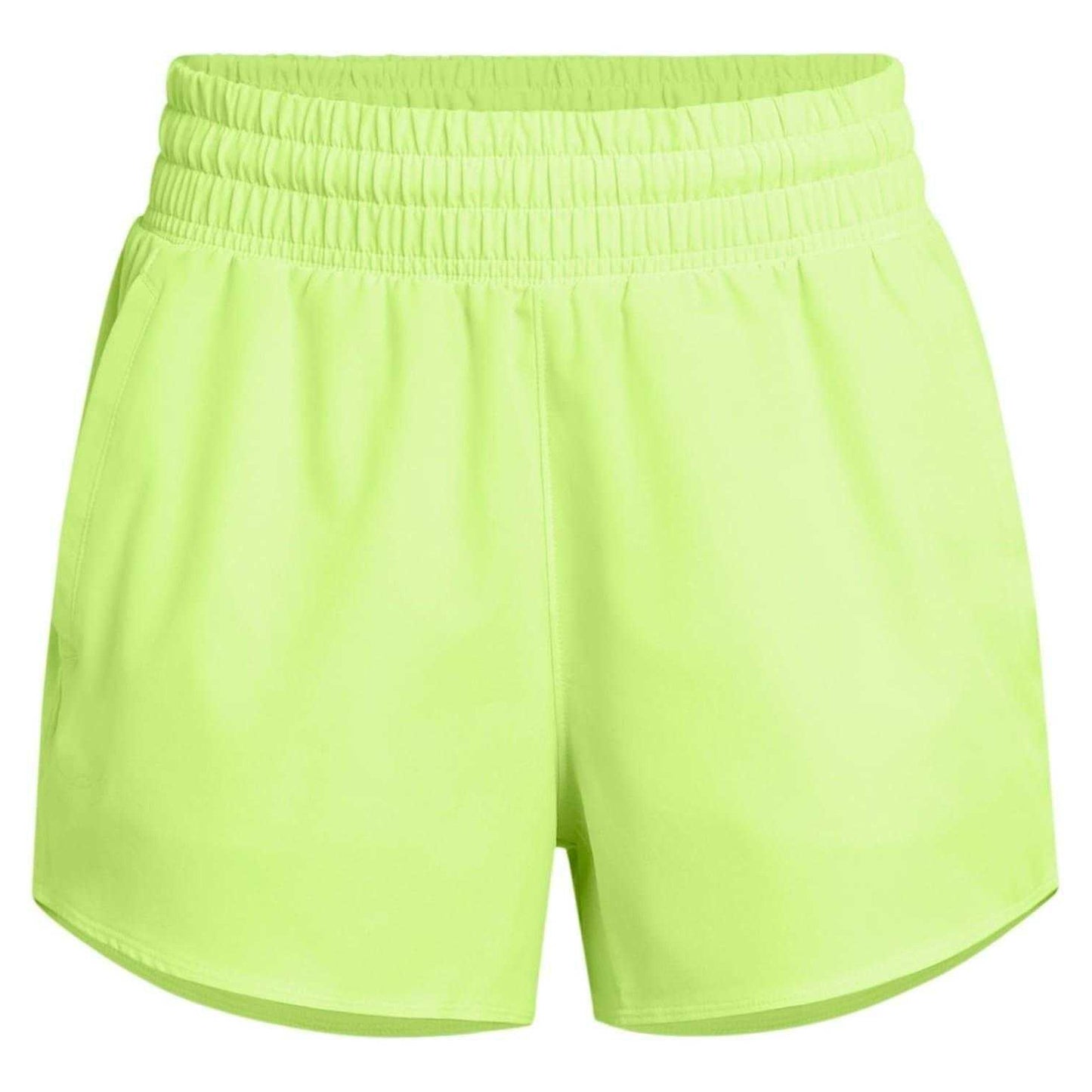 Lime Green - Front - Under Armour Womens-Ladies Flex Woven Running Shorts