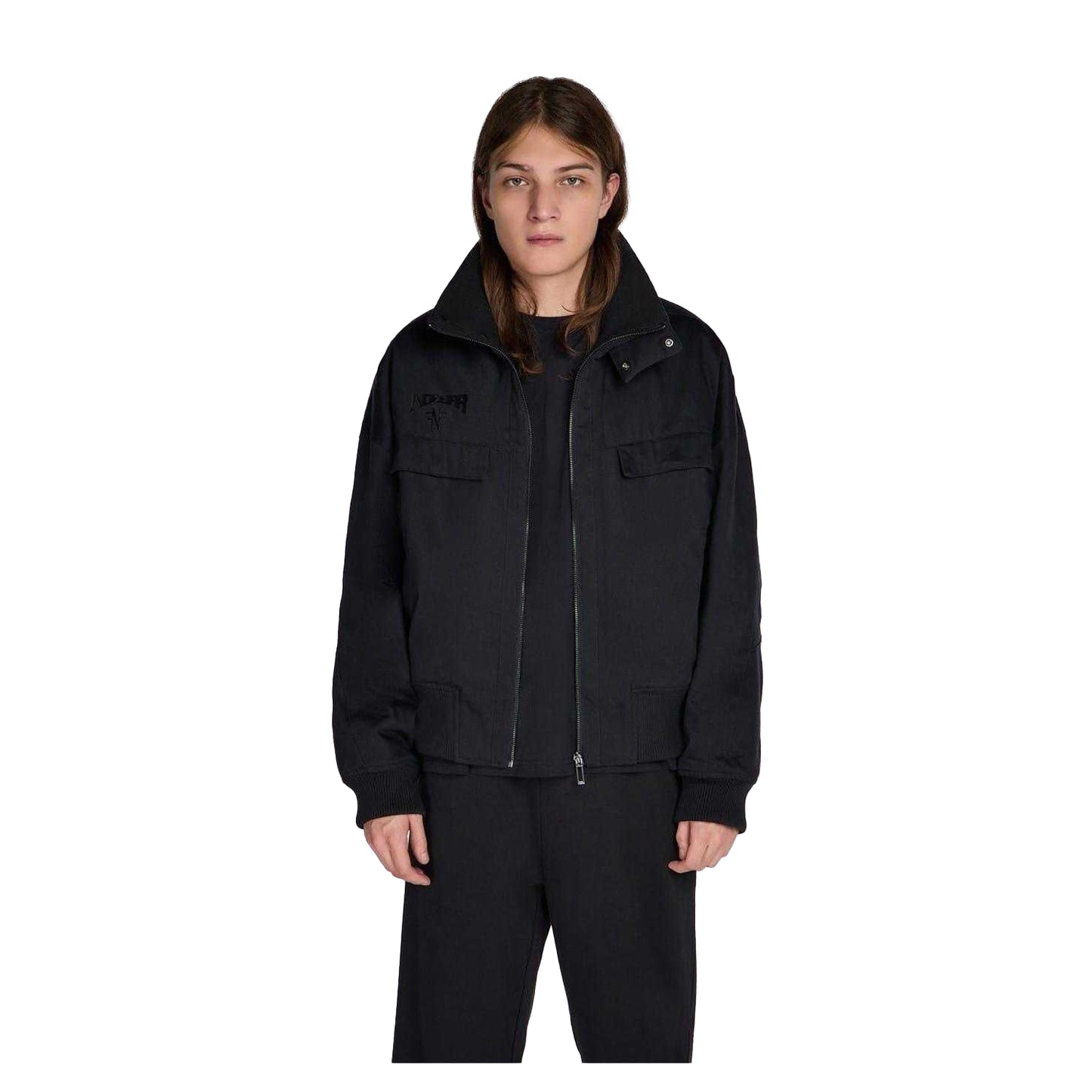 Black - Lifestyle - No Fear Mens Back Print Heavy Cotton Bomber Jacket
