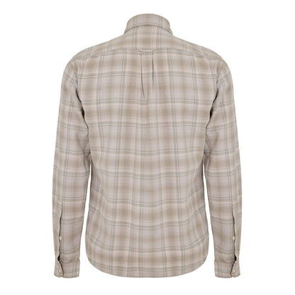 Grey - Back - Boss Mens Rickert Checked Button-Down Long-Sleeved Shirt