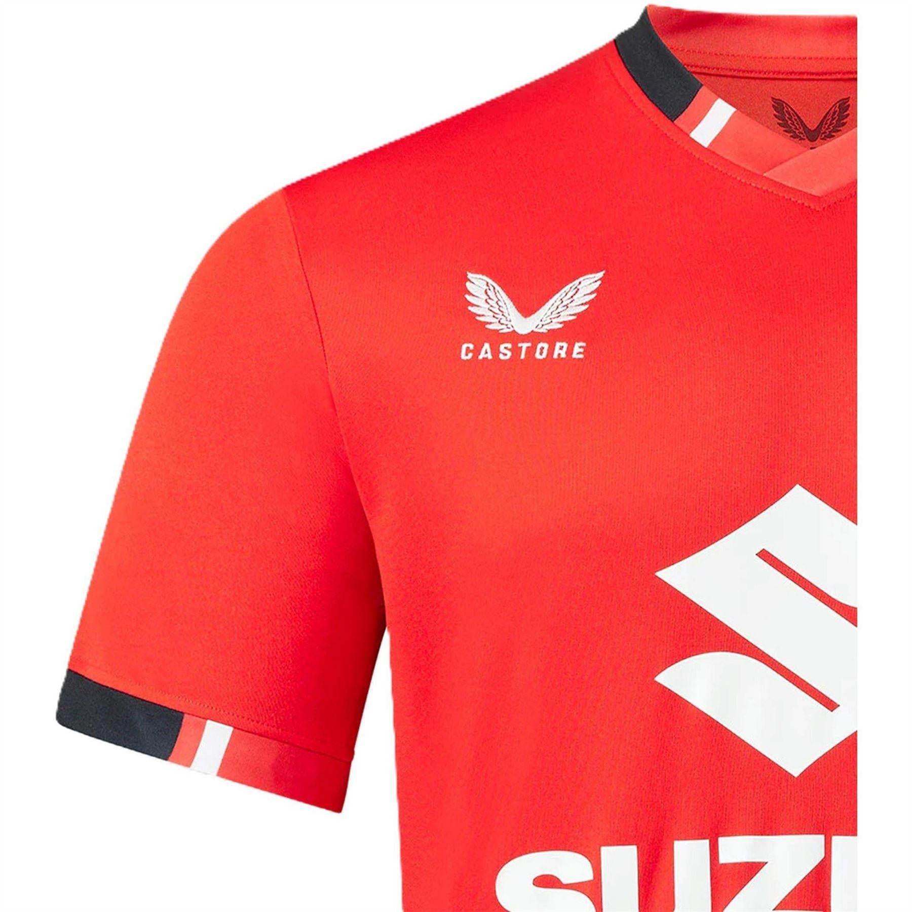 Fiery Red - Side - Castore Mens Milton Keynes Dons FC Away Jersey