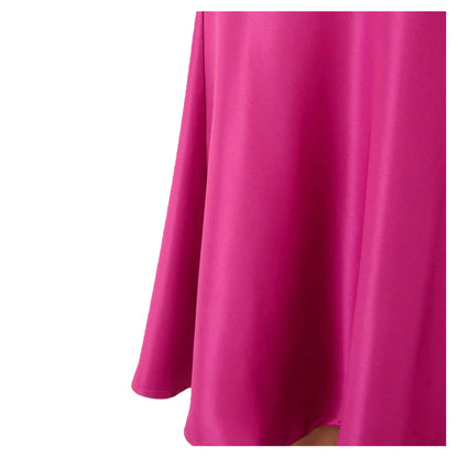 Pink - Side - I Saw It First Womens-Ladies Satin Maxi Skirt
