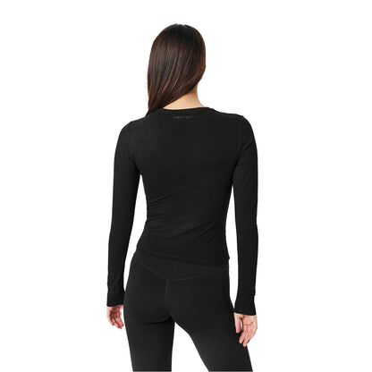 Black - Back - Sweaty Betty Womens-Ladies Crew Neck Slim Long-Sleeved T-Shirt