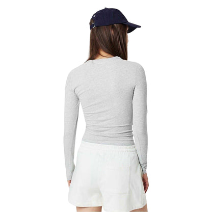Light Grey Marl - Back - Sweaty Betty Womens-Ladies Crew Neck Slim Long-Sleeved T-Shirt