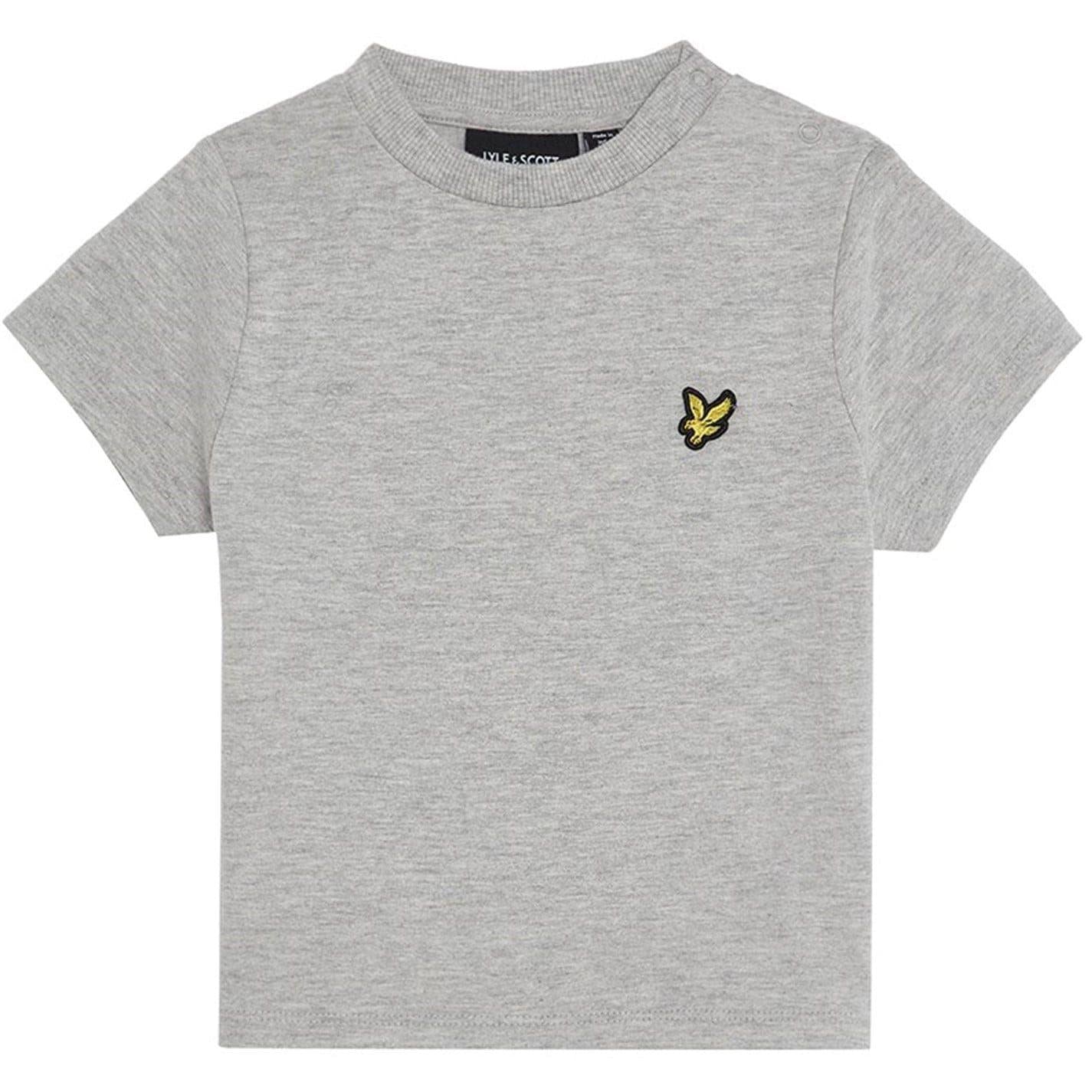 Light Grey - Front - Lyle & Scott Baby Boys Crew Neck Regular T-Shirt