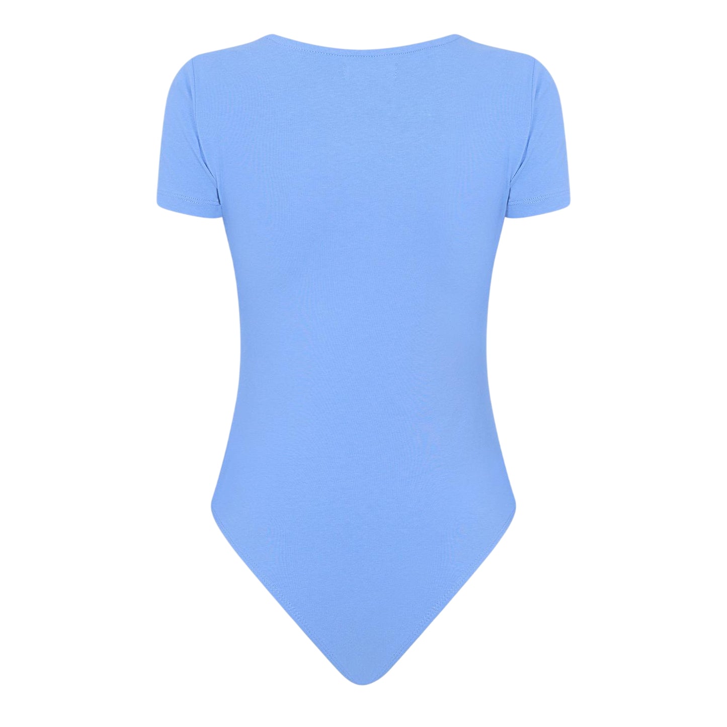 Cornflower Blue - Back - Brave Soul Womens-Ladies Square Neck Bodysuit