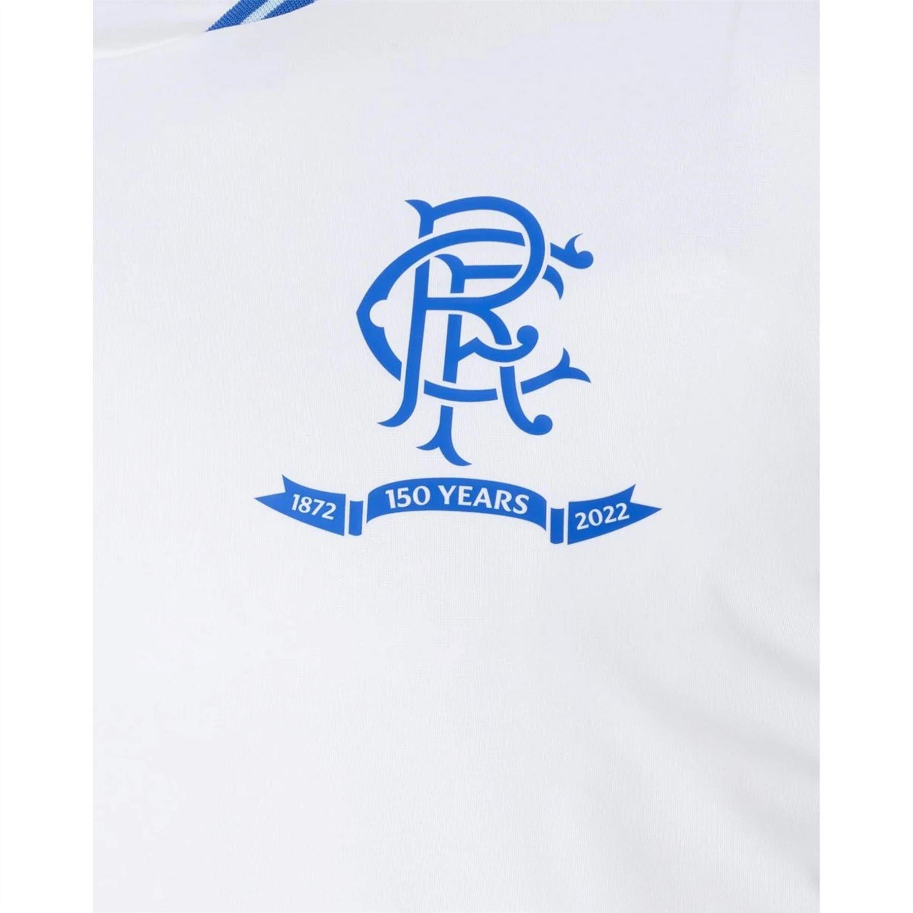 White - Side - Castore Mens Rangers FC Long-Sleeved Jersey