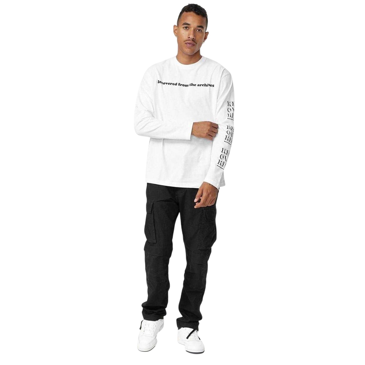 White - Lifestyle - K-Swiss Mens Retro Lettering Cotton T-Shirt