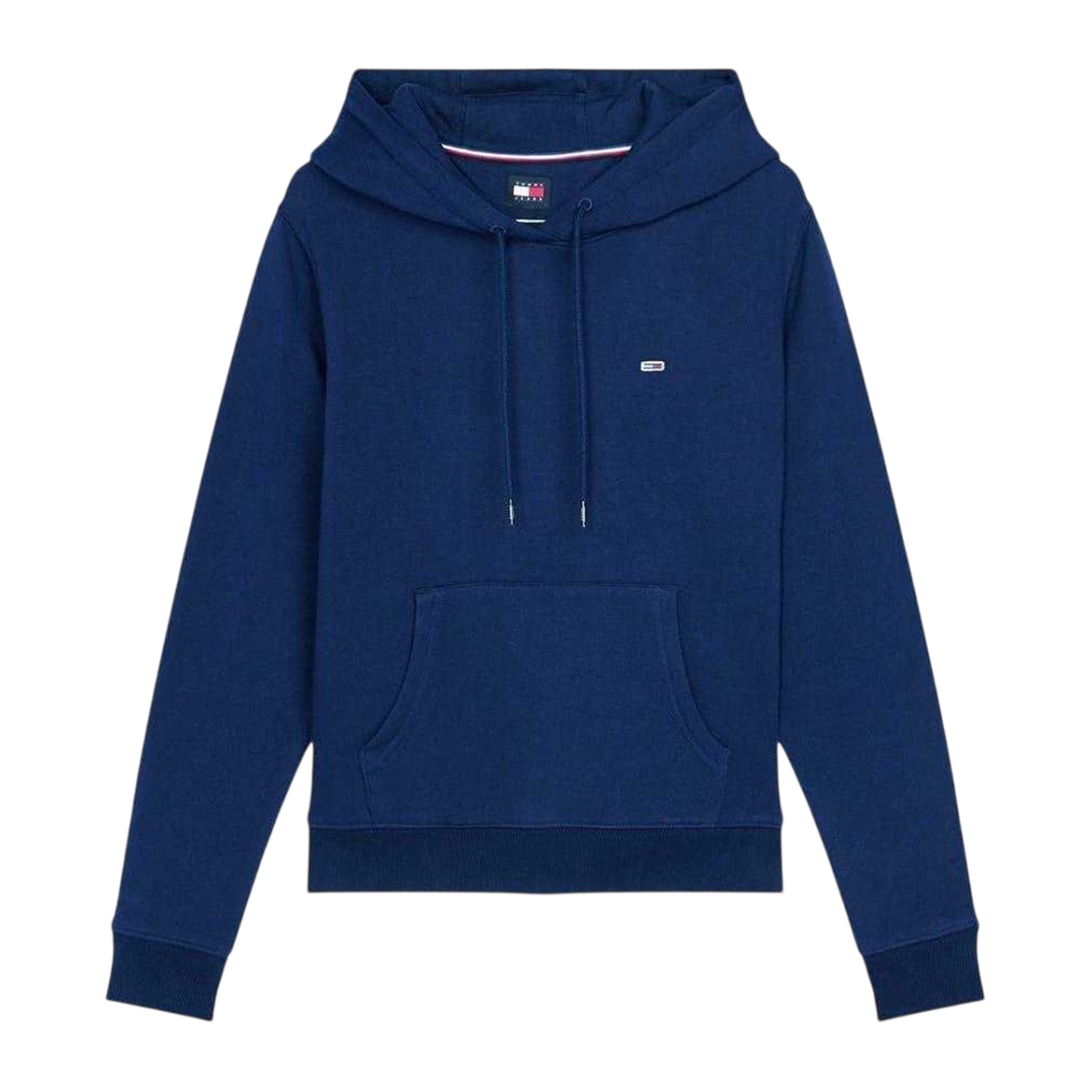 Dark Navy - Front - Tommy Jeans Womens-Ladies Flag Hoodie