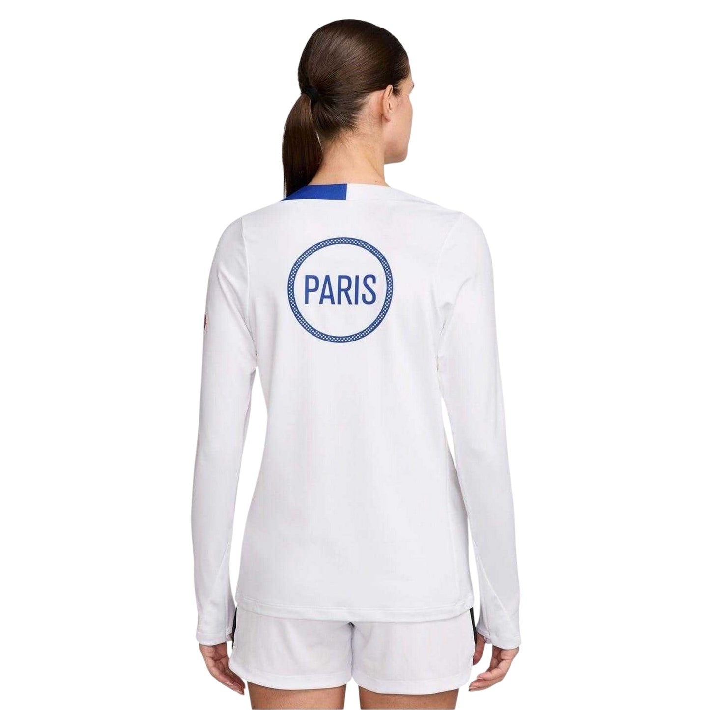White-Blue - Back - Nike Womens-Ladies 2025-2026 Paris Saint Germain FC Long-Sleeved Track Top