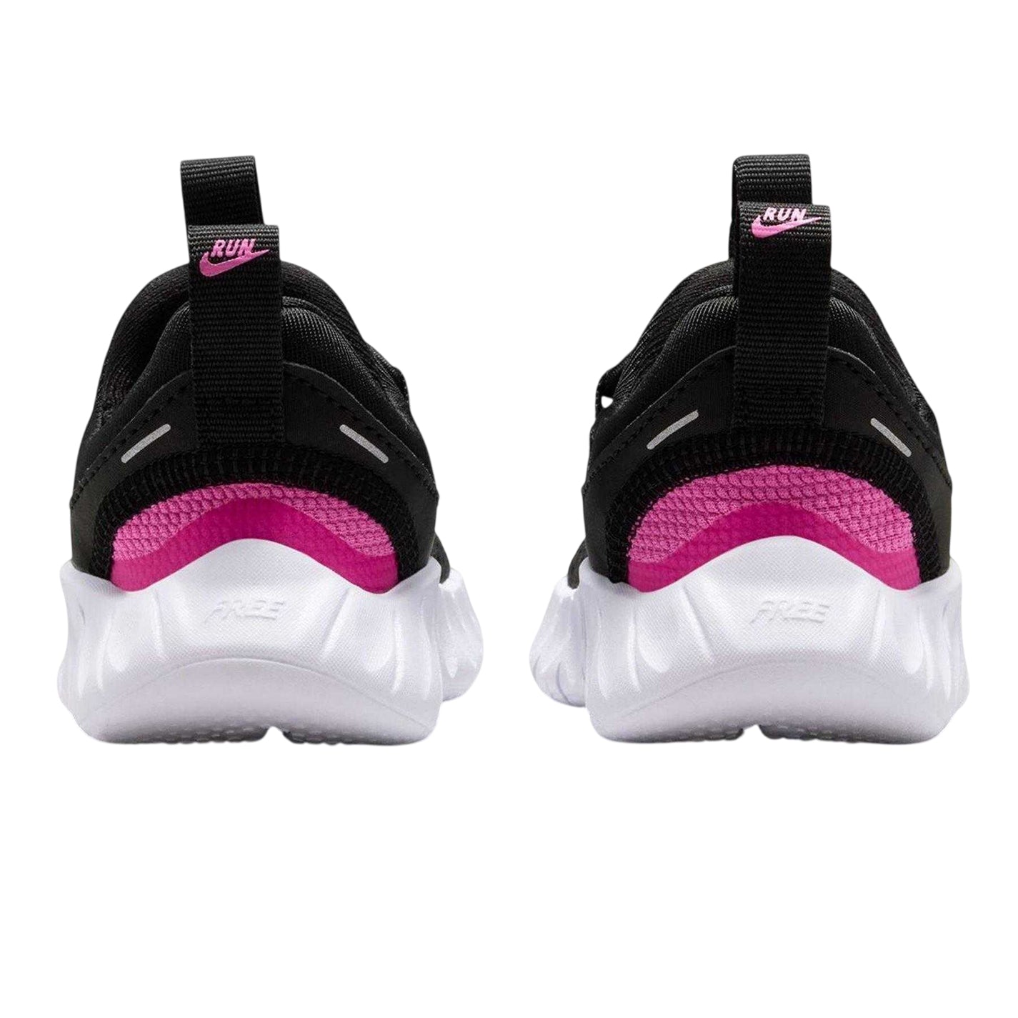 Black-Pink - Back - Nike Childrens-Kids Swoosh Trainers