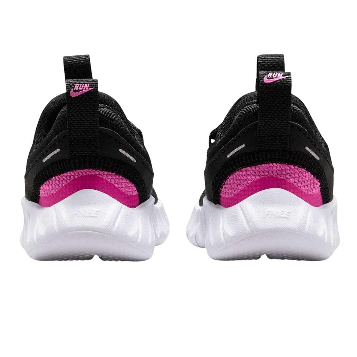 Black-Pink - Back - Nike Childrens-Kids Swoosh Trainers