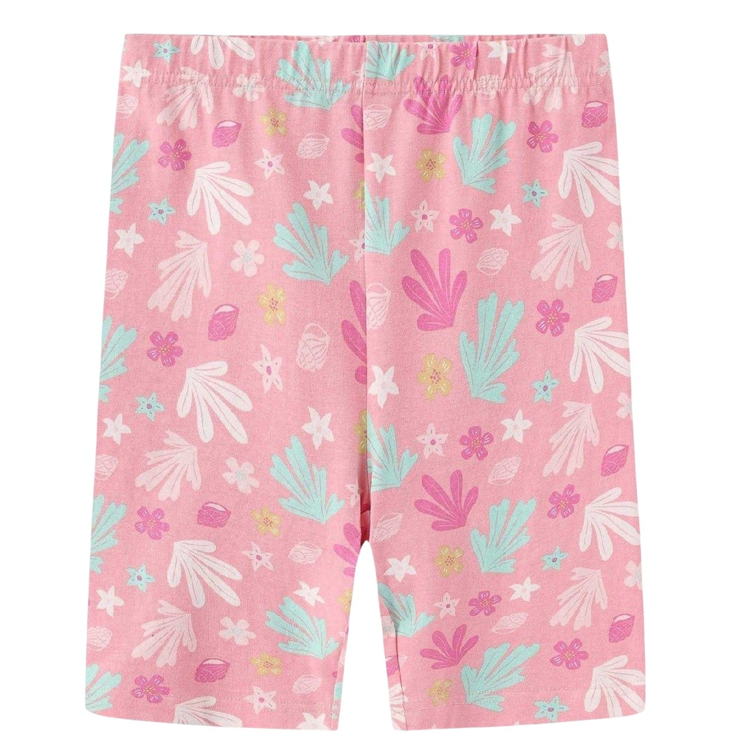White-Pink - Side - Moana Childrens-Kids Printed Top & Bottom Set Set