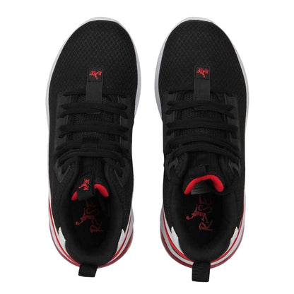 Black-White-Red - Lifestyle - Rise Childrens-Kids Digital Basketball Shoes