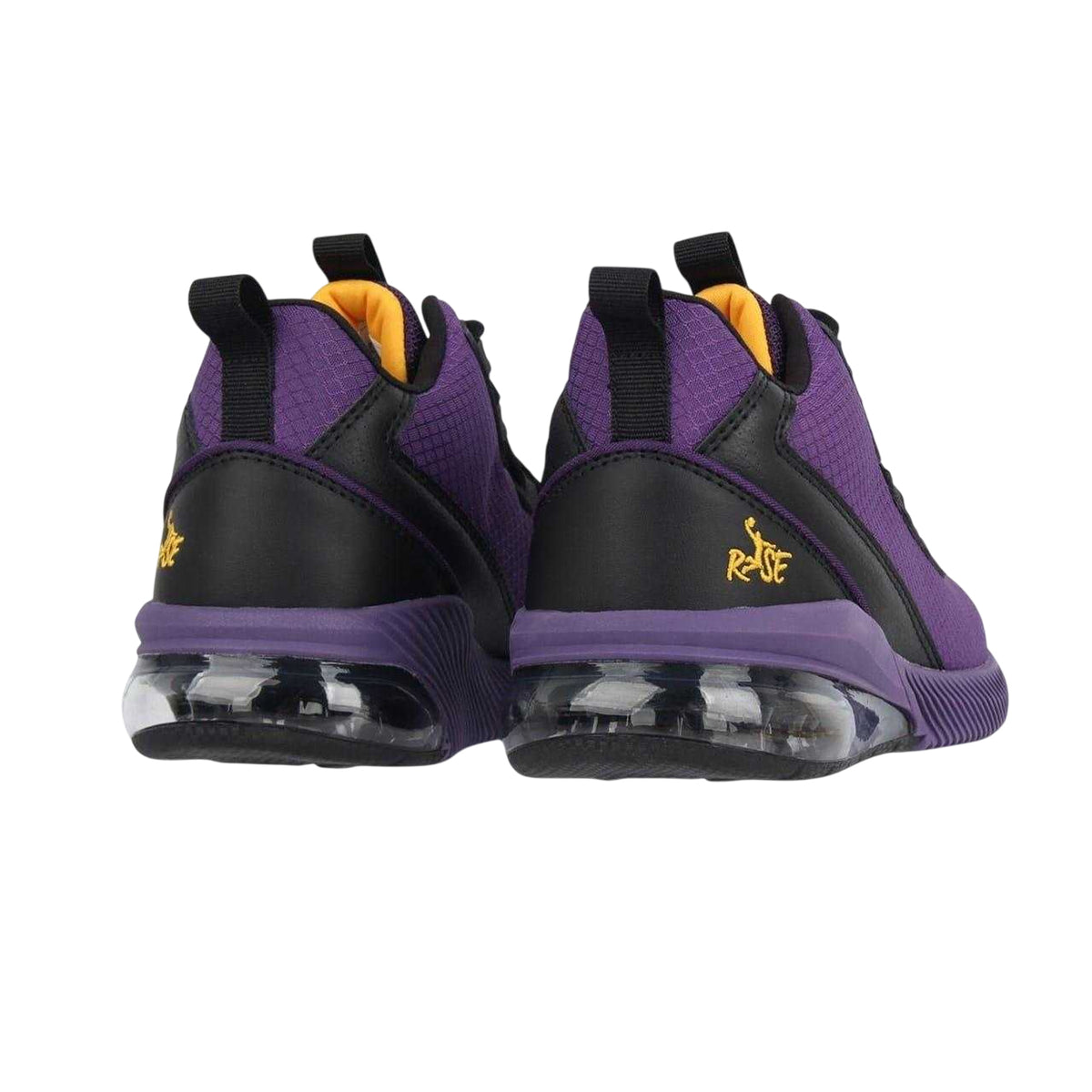Purple - Back - Rise Childrens-Kids Digital Basketball Shoes