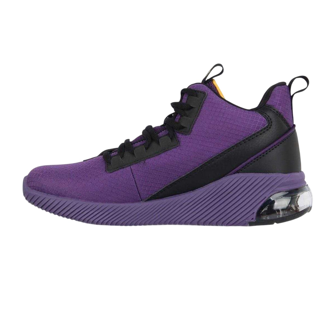 Purple - Side - Rise Childrens-Kids Digital Basketball Shoes