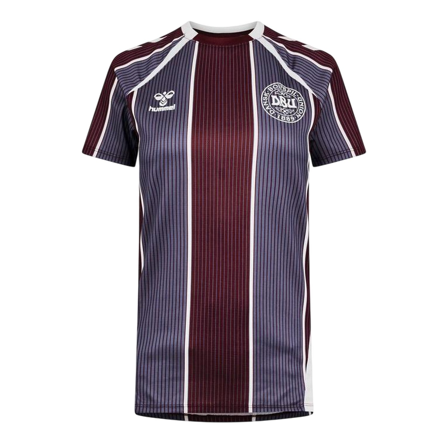 Multicoloured - Front - Hummel Womens-Ladies 2025 Denmark Football Shirt