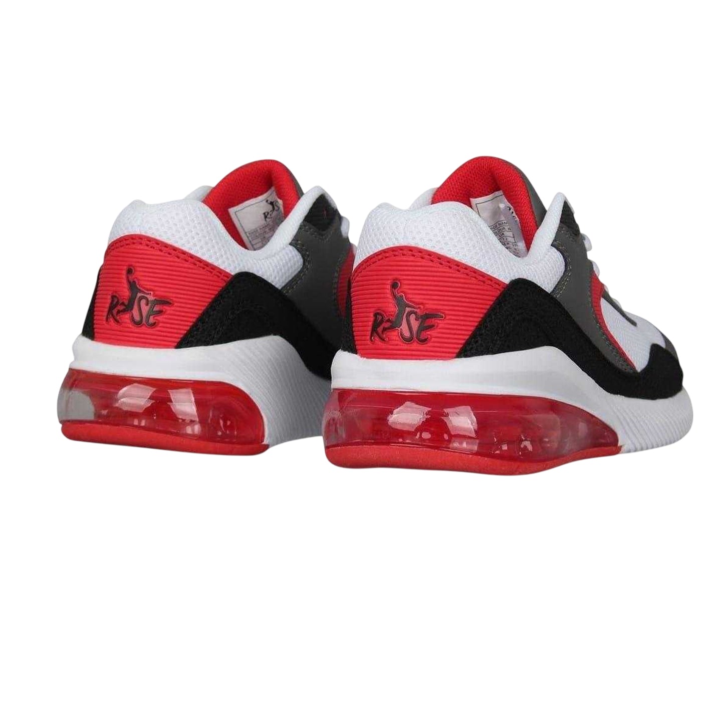 White-Red - Back - Rise Childrens-Kids Dispatch Basketball Shoes