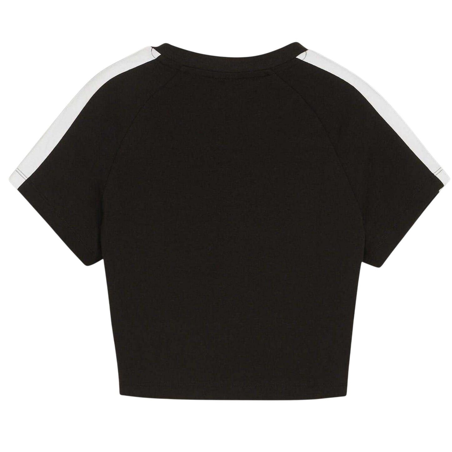 Puma Black - Back - Puma Womens-Ladies Crew Neck Regular Crop T-Shirt