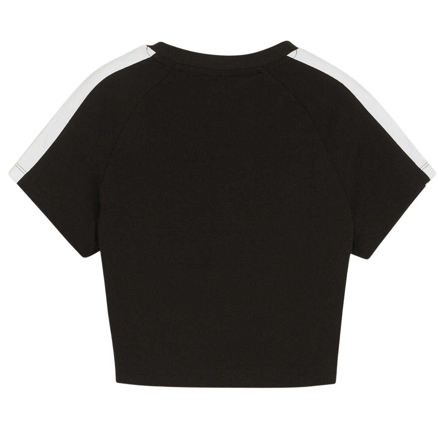 Puma Black - Back - Puma Womens-Ladies Crew Neck Regular Crop T-Shirt