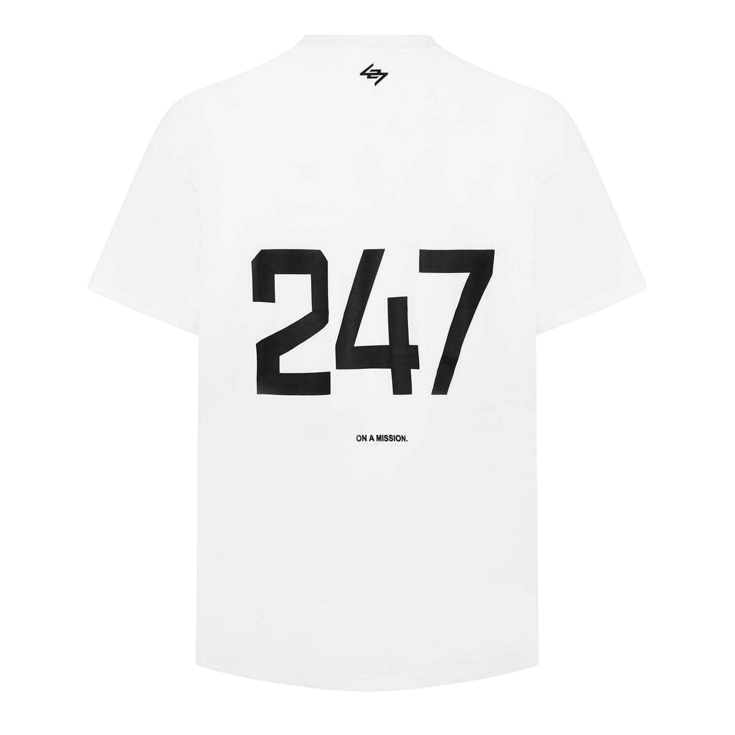White - Back - Represent Mens 247 Oversized T-Shirt