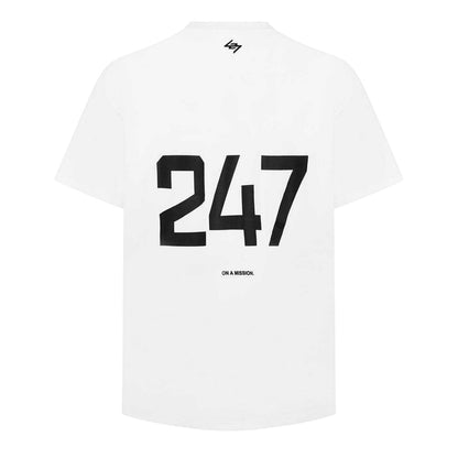 White - Back - Represent Mens 247 Oversized T-Shirt