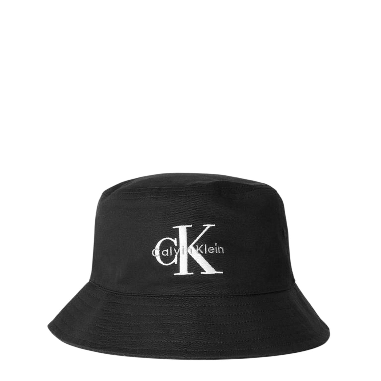 Black - Front - Calvin Klein Womens-Ladies Embroidered Logo Casual Bucket Hat