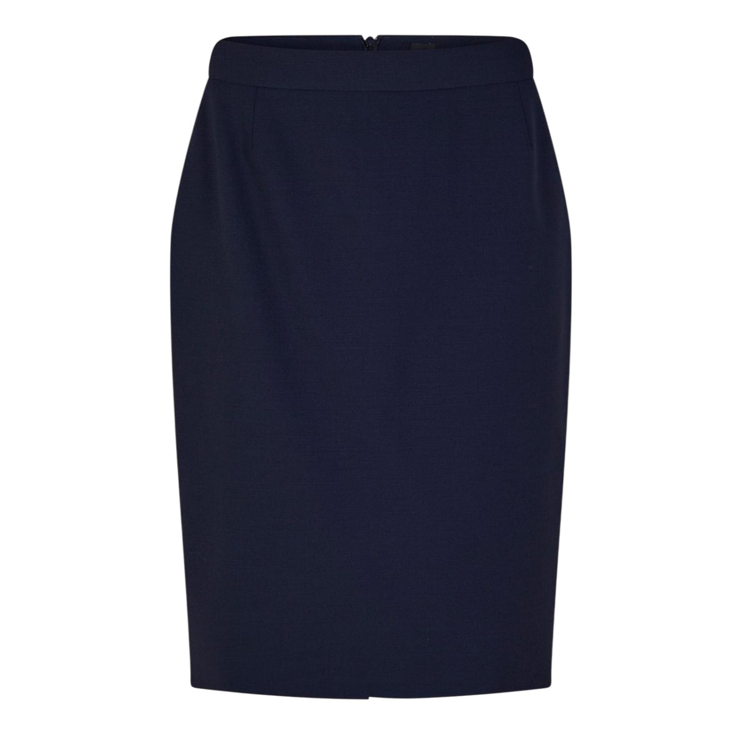 Navy - Front - Boss Womens-Ladies Vilea Slim Pencil Skirt
