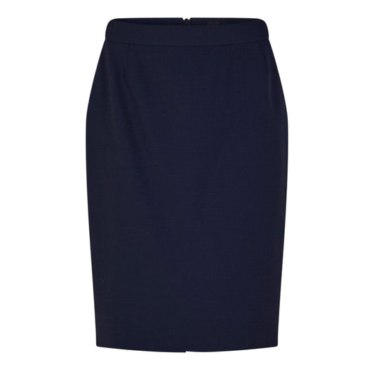 Navy - Front - Boss Womens-Ladies Vilea Slim Pencil Skirt