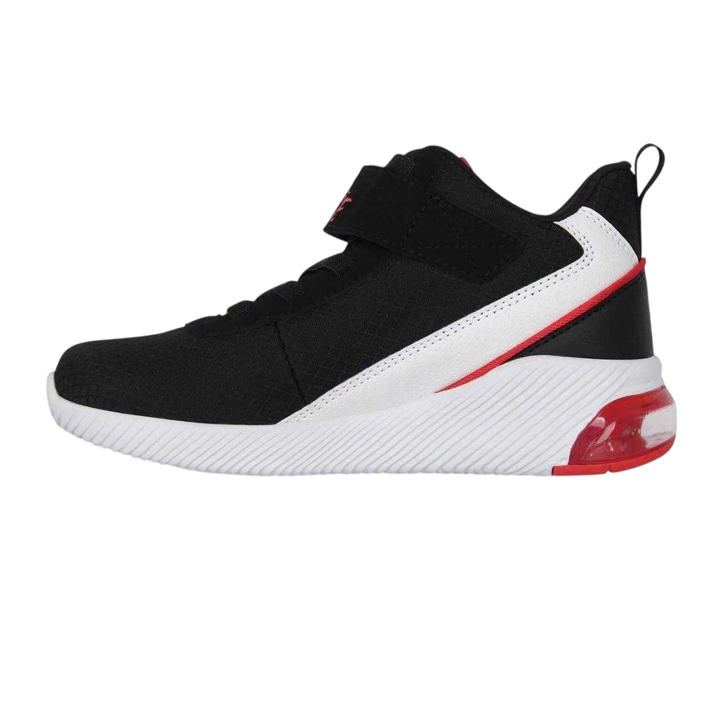 Black-White-Red - Side - Rise Childrens-Kids Digital Basketball Shoes