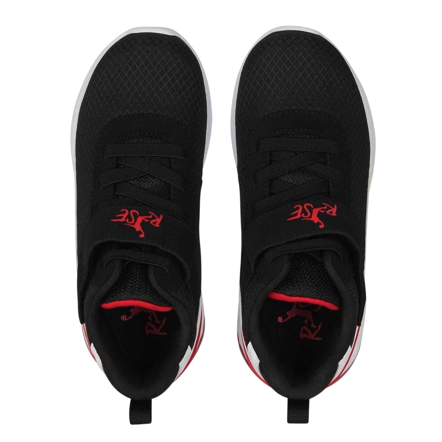 Black-White-Red - Lifestyle - Rise Childrens-Kids Digital Basketball Shoes