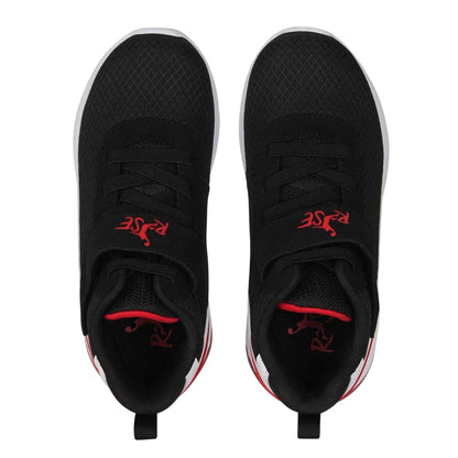 Black-White-Red - Lifestyle - Rise Childrens-Kids Digital Basketball Shoes