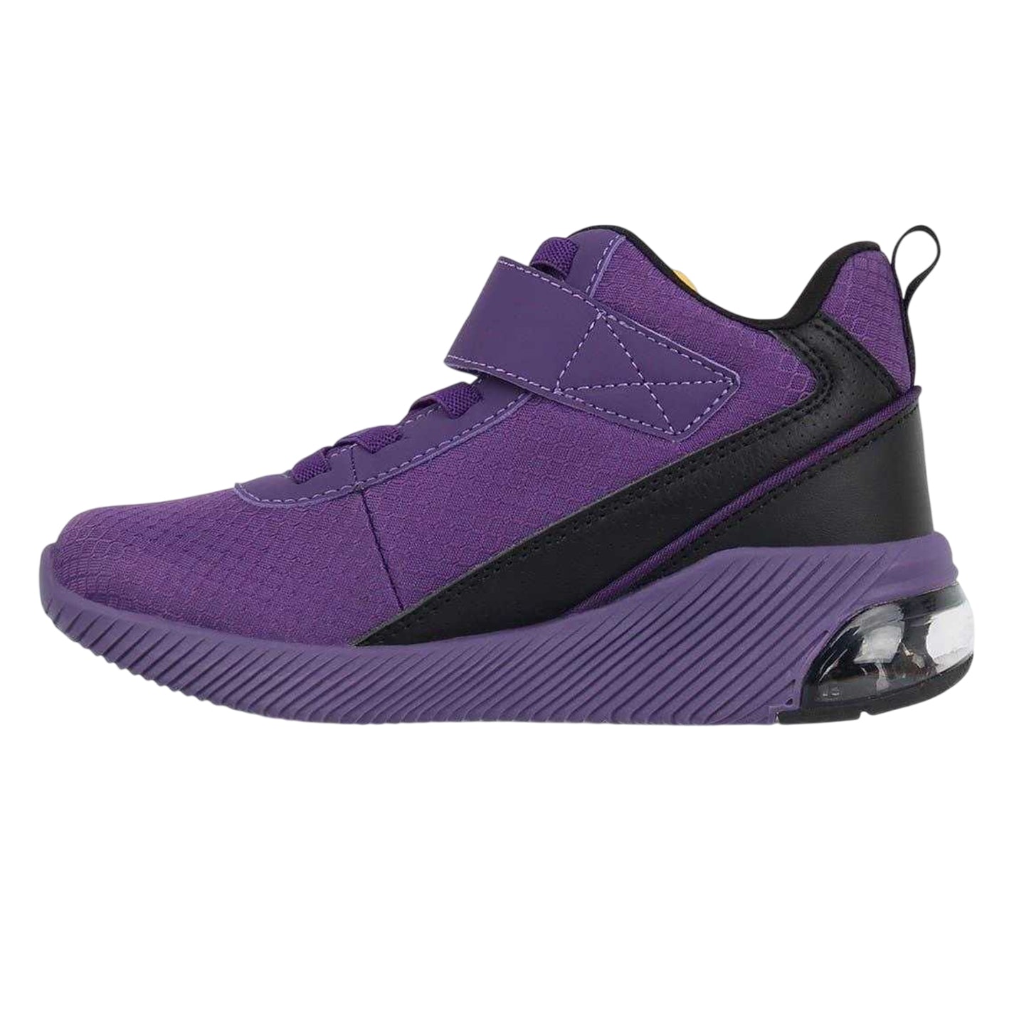 Purple - Side - Rise Childrens-Kids Digital Basketball Shoes