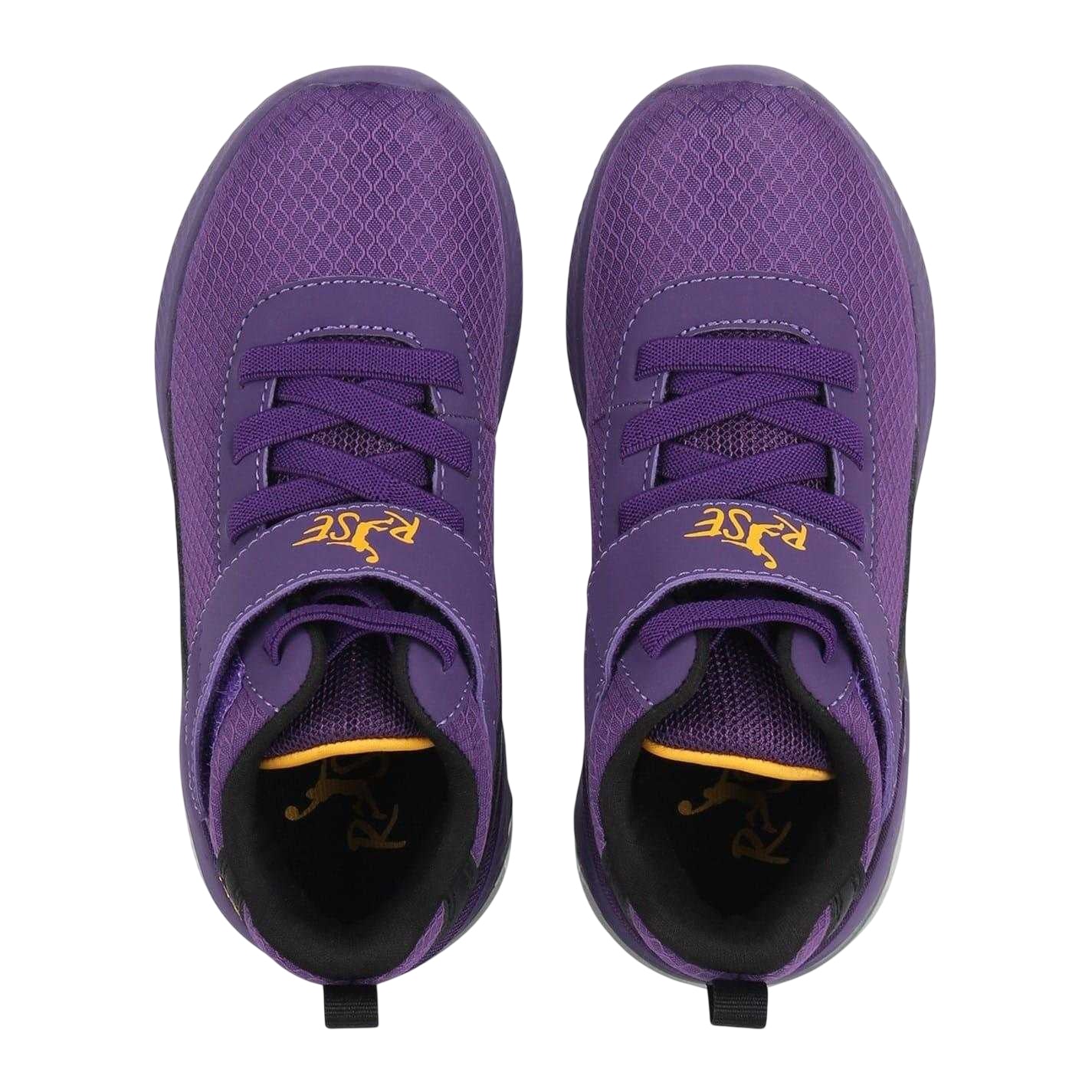 Purple - Lifestyle - Rise Childrens-Kids Digital Basketball Shoes