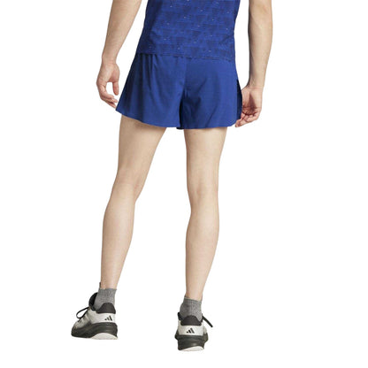 Lucid Blue - Back - Adidas Mens Performance France Running Shorts
