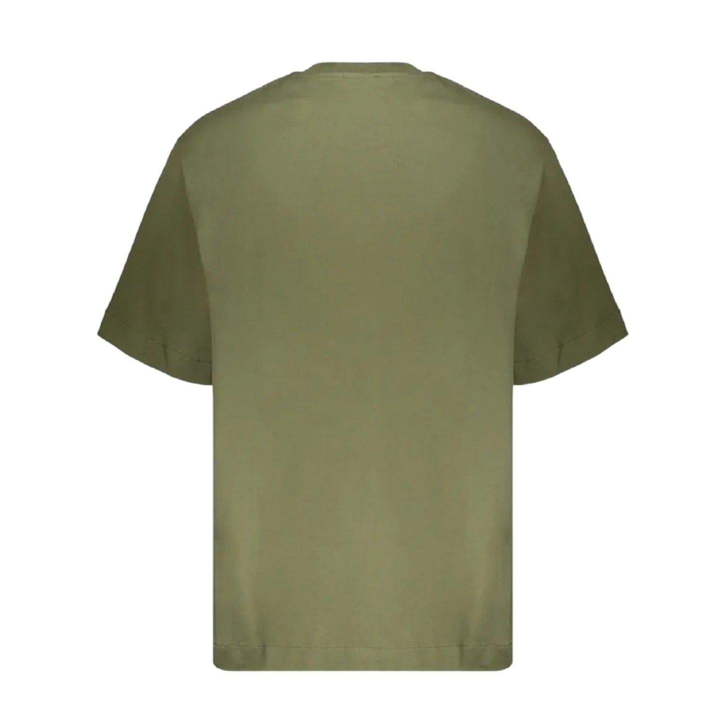 Moss-White - Back - Off White Mens Bookish Lettering Crew Neck T-Shirt