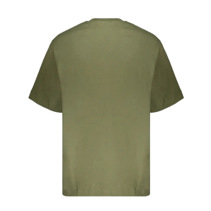 Moss-White - Back - Off White Mens Bookish Lettering Crew Neck T-Shirt