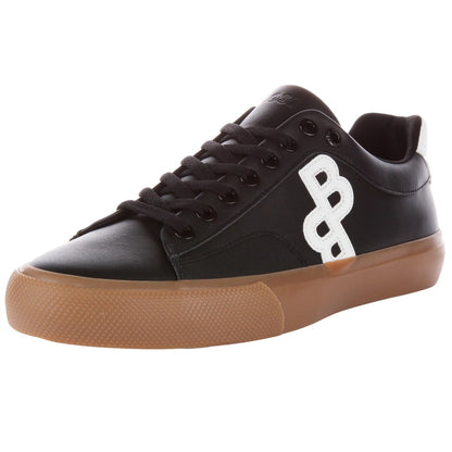 Charcoal - Side - Boss Mens Aiden Low Cut Tennis Trainers