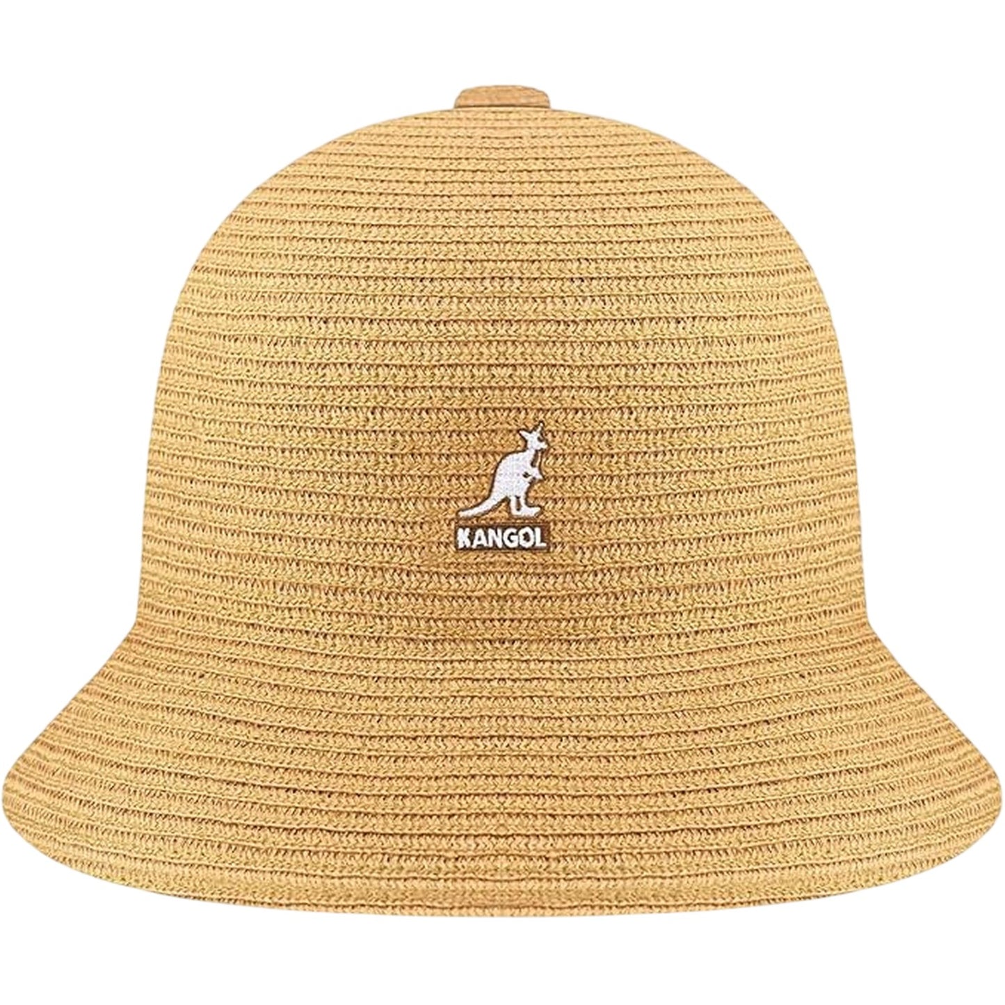 Tan - Front - Kangol Womens-Ladies Braided Woven Casual Bucket Hat