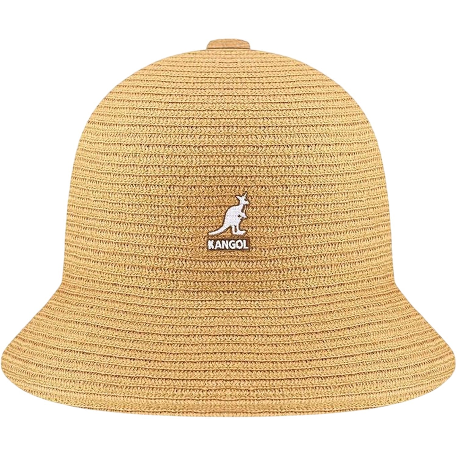 Tan - Front - Kangol Womens-Ladies Braided Woven Casual Bucket Hat