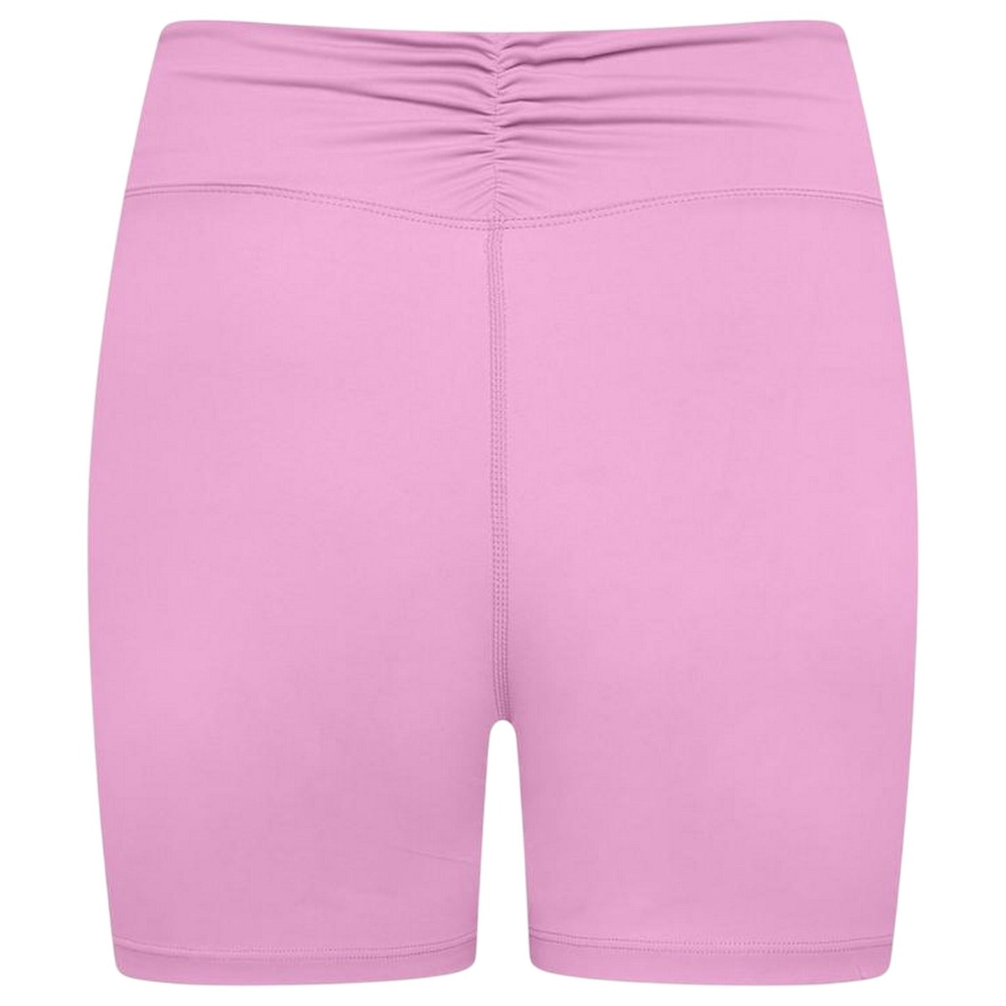 Pink - Back - Gym King Womens-Ladies Scrunch Slim Shorts