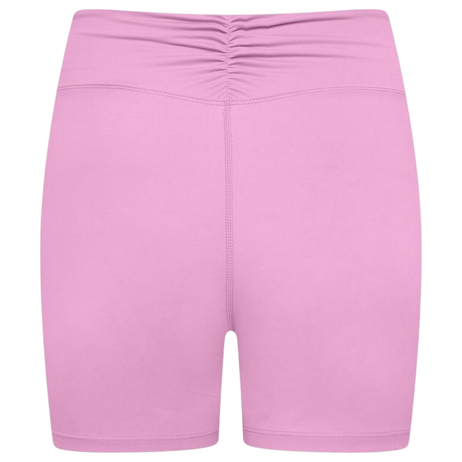 Pink - Back - Gym King Womens-Ladies Scrunch Slim Shorts